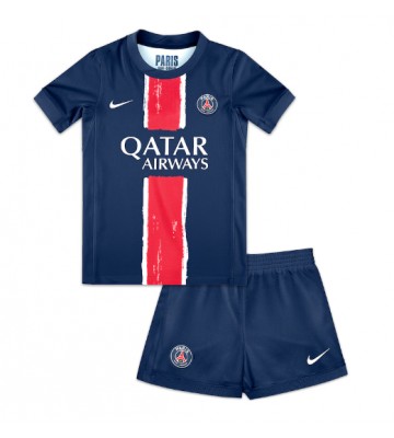 Paris Saint-Germain Replika Babytøj Hjemmebanesæt Børn 2024-25 Kortærmet (+ Korte bukser)